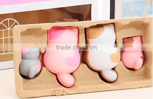 Fashion Cat Shaped 4pcs/set Decorative Motion Sensor Led Night Light photo-2