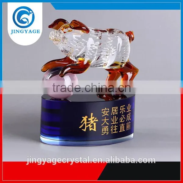 Jingyage Wholesale China Style Crystal Pig Chivalrous Souvenir Gift photo-2