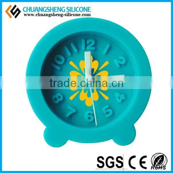 Round Shaped Digital Alarm Clock, Promotional Silicone Clocks, Smart Table Clock photo-2