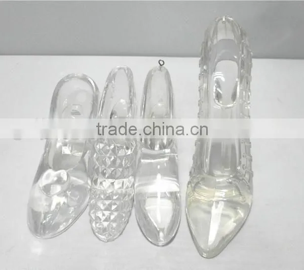 Acrylic Manufacturer Craft Clear Crystal Shoes Wedding & Valentines Gift photo-3