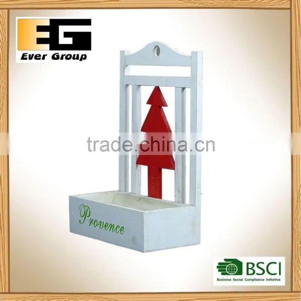 Wall Hanging Wooden Garden Flower Baskets photo-2