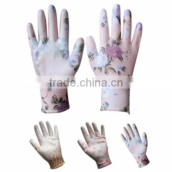 2016 Hot Sale DMF Free PU Ladies Garden Gloves photo-2