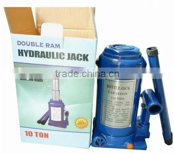 12T Hydraulic Jack High Quality Hydraulic Double Ram Bottle Jack photo-3