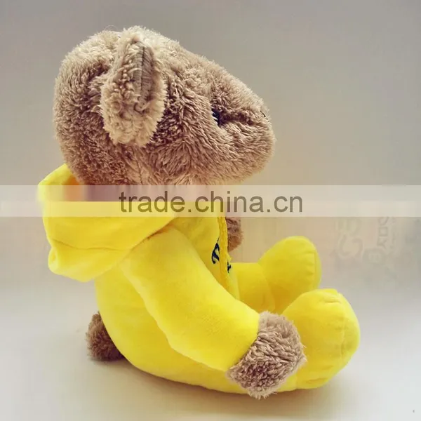 China Customize Design Wholesale Yellow Coat Plush Bear photo-3