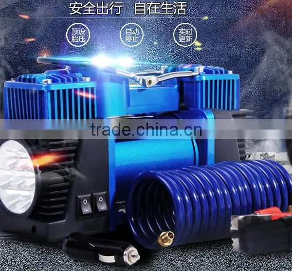 Double Cylinder Car Air PumpPortable Electric Mini 12V Car Air Compressor Pump Tyre Tire photo-3