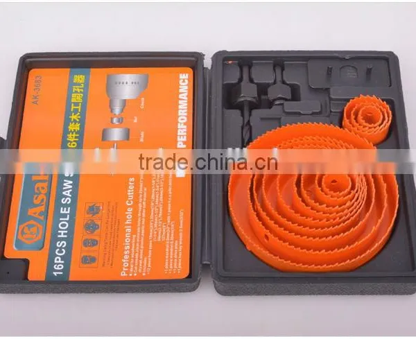 16 PCS Wood Hole Saw Set photo-3