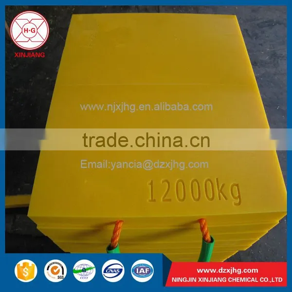 Two Handles Yellow Color Print Logo Crane Outrigger Mat Manufacture photo-6