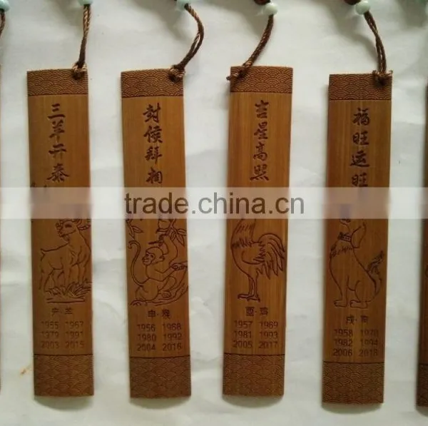 Eco-friendly Bamboo Wood Bookmark Carbonized photo-4
