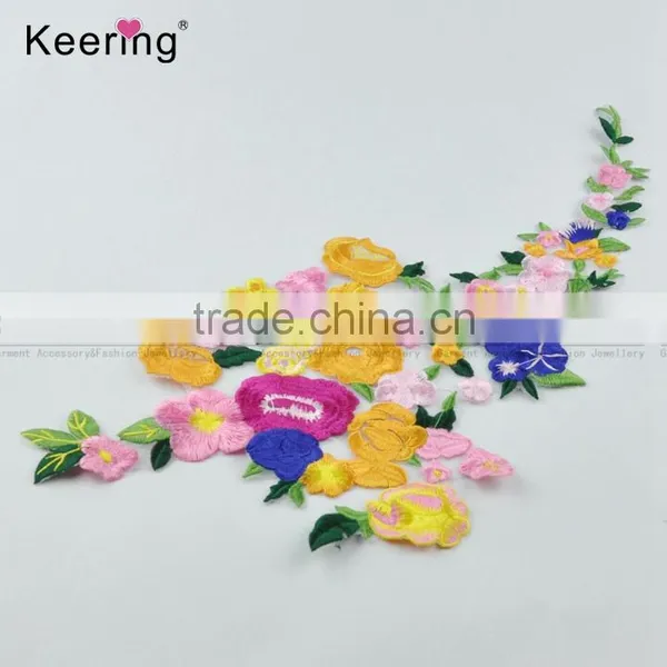 Mix Colors Embroidery Patches Lace Fabric for Venice Applique photo-3