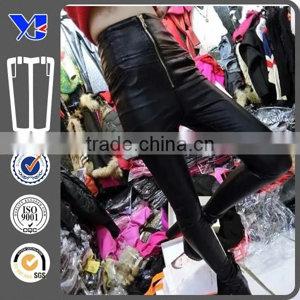 Leather High Waist Sexy Black Fashion Slimming Pants photo-2