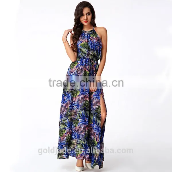 Hot Sale Korean Fashion Summer Long Dress for Women Sexy Ladies Casual Dress Spring Summer 2016 photo-2