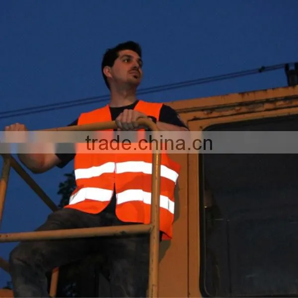 Hi Vis Orange Color Welding Suits/Coverall With Reflective Tapes for Welding Workers photo-5