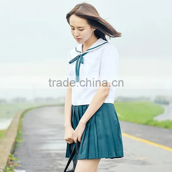 Custom Sailor School Uniform Shirt And Skirt photo-2