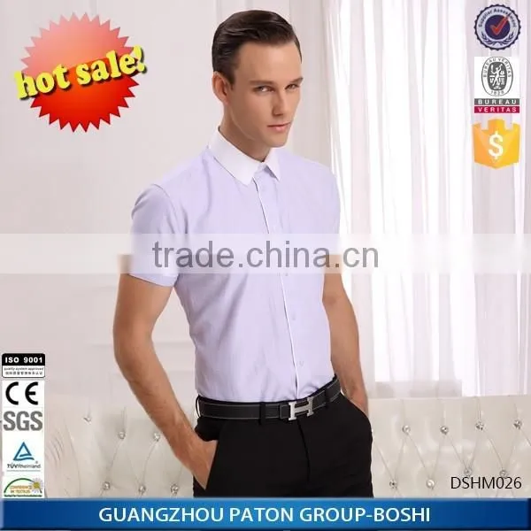 White Pink Checks Oxford Wholesale Mens Shirts photo-3