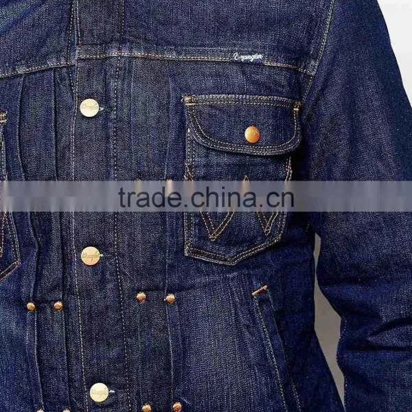 High Quality Men Clothing Jacket Denim With Fleece Collar Bulk Whloesale photo-3