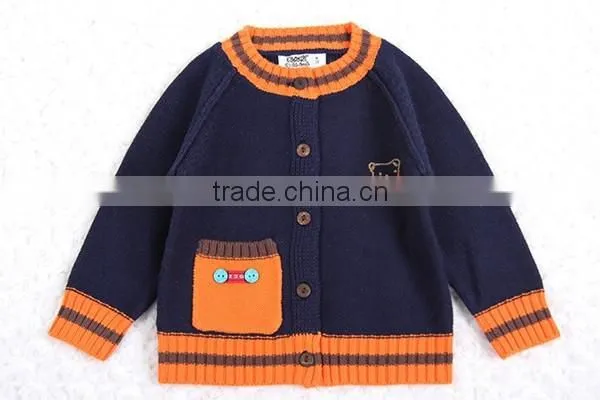 Trim Contrast Latest New Style Raglan Cardigan Sweater photo-6