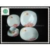 20pcs Daisy Flower Decal Square Dinner Set photo-3