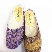 Pvc Material Breathable Rose Pattern Ladies Sandals Special Design Women Footwear Sandals