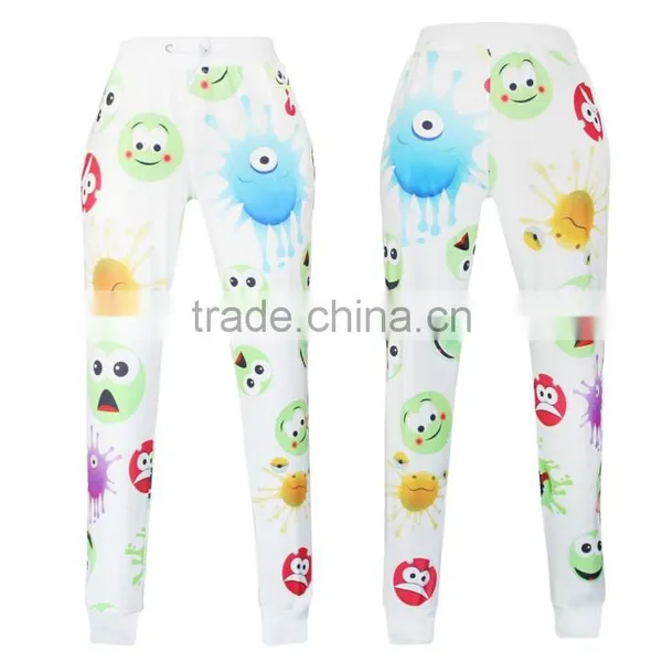 2017 Womens Fashion New Printed Cute Face Sweatshirt Hoodies Sports Suit for Sale photo-3