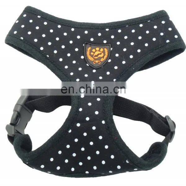 Color Frilly Dog Vests Belt Harness Pet Harness With Dot Pattern photo-3