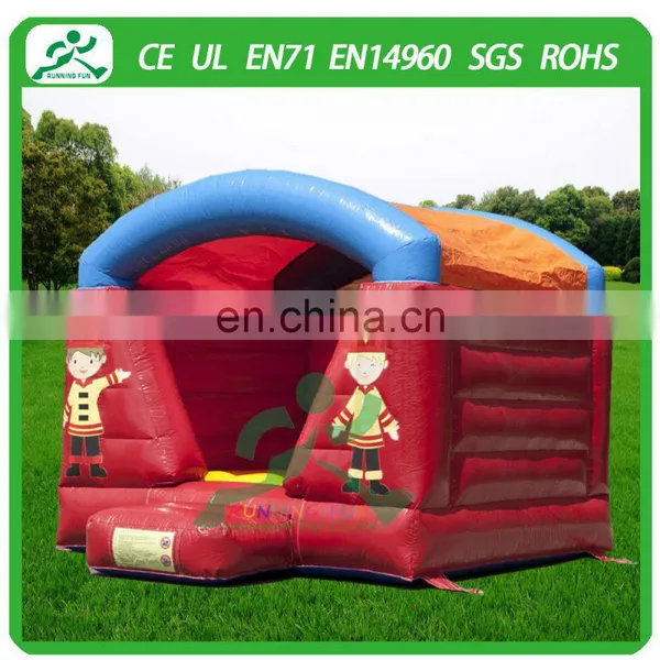 Indoor Mini Inflatable Fireman Bouncy House With Roof photo-4