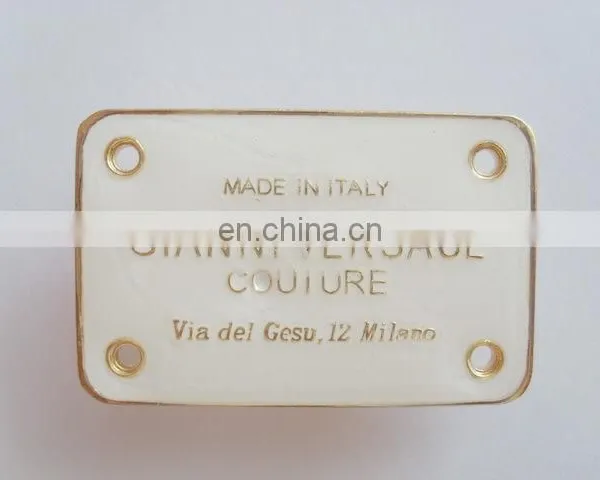 Promotional Price Custom Logo Rectangle Labels Metal Luggage Tags