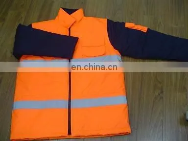 Light-color Jacket Workwear Hi-vis Fluorescence Green Reflective/safety Coat Warm Flight Jacket Police Uniform photo-4