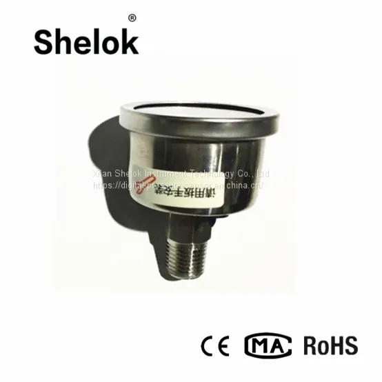 Spiral Tube 40mm Oil Back Connection Pressure Gauge Mpa kg Psi photo-5