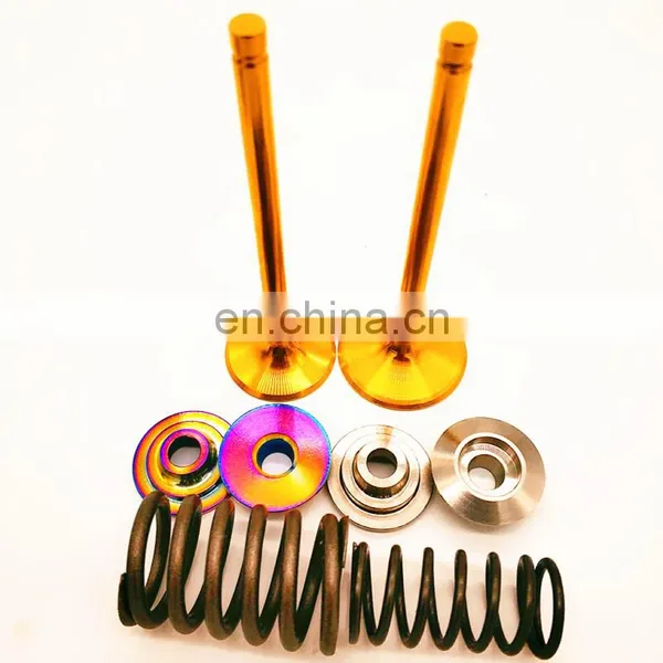 Oversize Upgrade 3.0 DMAX 4JJ1 Cylinder Head Race Springs for ISUZU D-MAX 4JJ1tc Excavator Parts Black Nitride Engine Valves photo-2