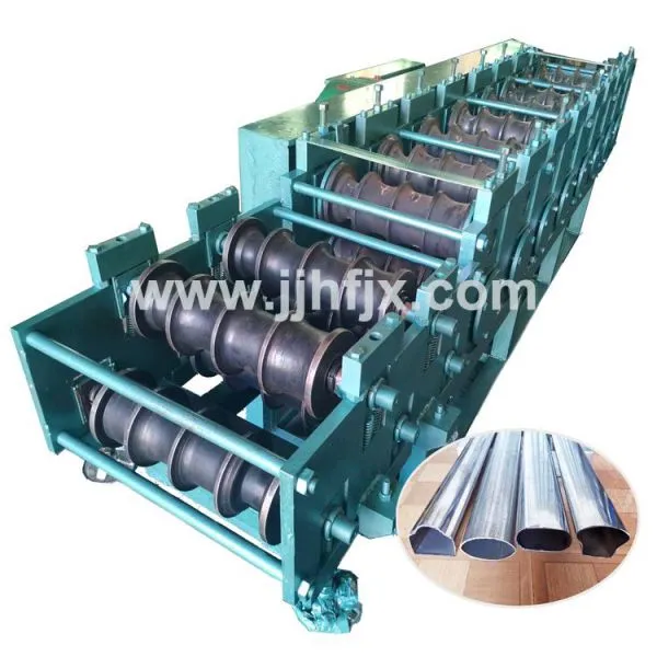 Special Shape Steel Pipe Making Machine for Metal Door Frame Profile (P Shaped) photo-3