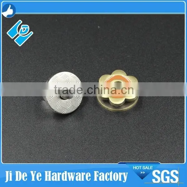 Quincunx Thin Brass Nickel Magnetic Button photo-2
