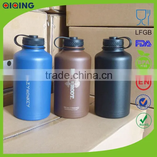 Spot Supply New 64 OZ Hydro Flask Powder Coating Insulated Stainless Steel Water Bottle With Wide Mouth Lids HD-104A-58 photo-2