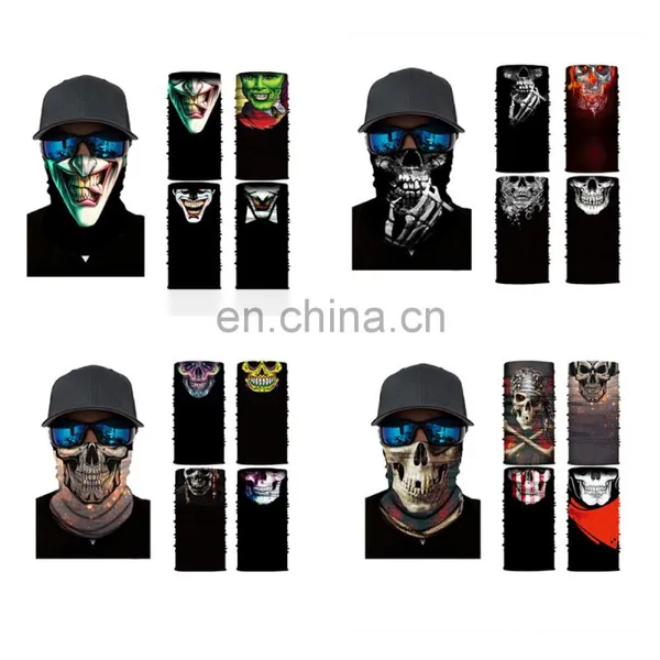 JOHNCOO Bicycle Fishing Sport Bandanas Clown Tube Neck Gaiter Polyester Seamless Men's Face Bandana Headwear photo-3