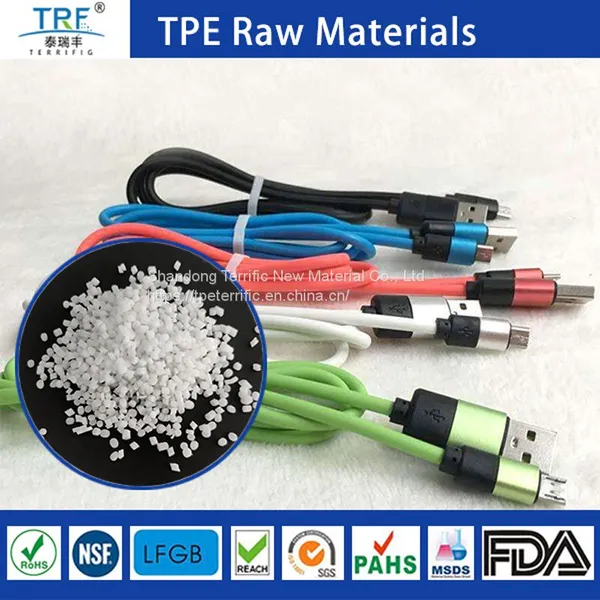 Halogen Free Flame Retardant TPE Granules for Mobile Phone Data Cable photo-3