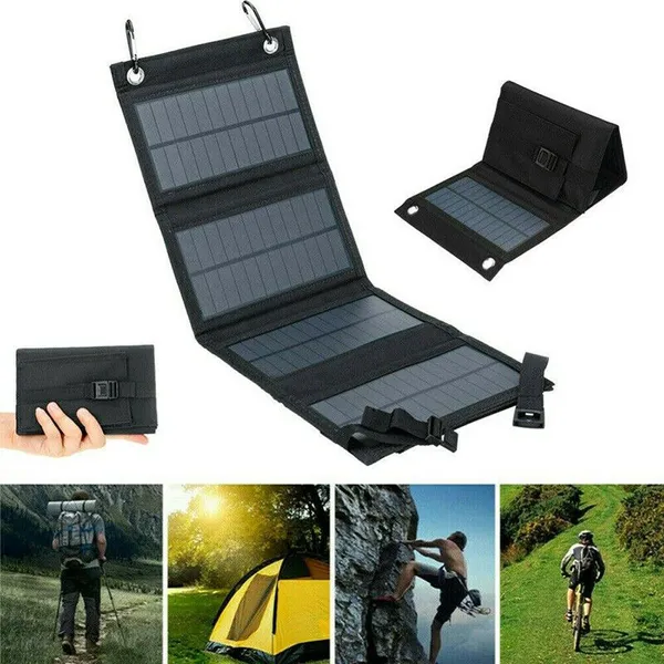 10W Solar Folding Pack Charger, Photovoltaic Charging Board, Outdoor Mobile Phone Camping Use photo-2