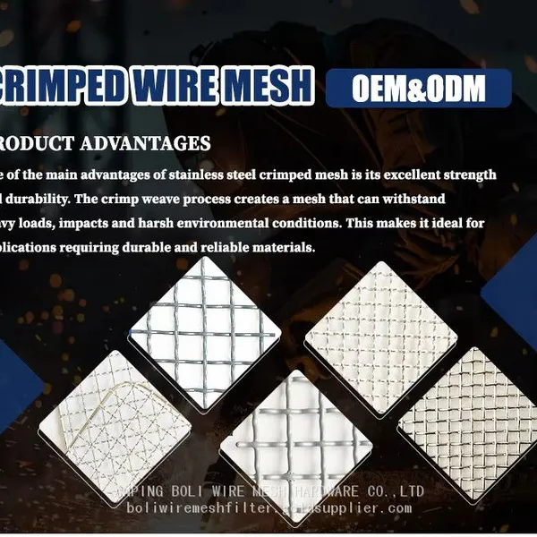 BOLI WIRE MESH CRIMPED MESH.stainless Steel Crimped Mesh Screen photo-5