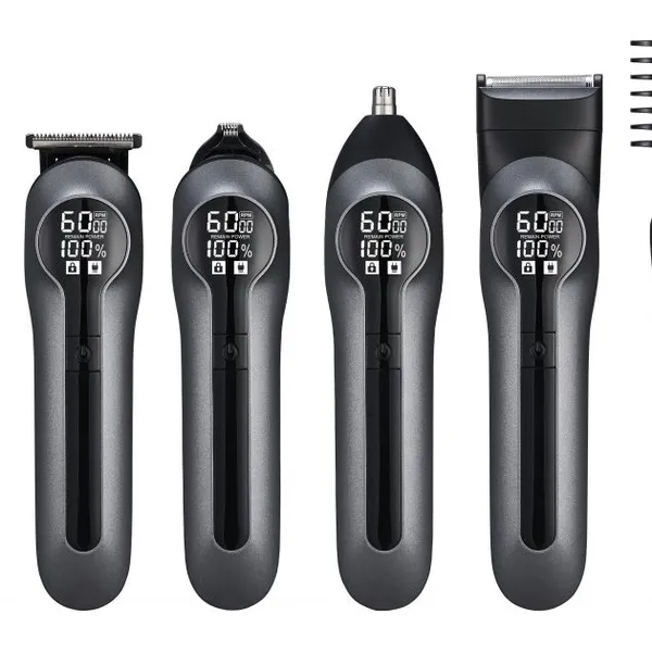 Professional USB Rechargeable Two-Speed Stainless Steel Blade 14-in-1 Cordless Hair Clipper and Grooming Kit for Men Hotel Use