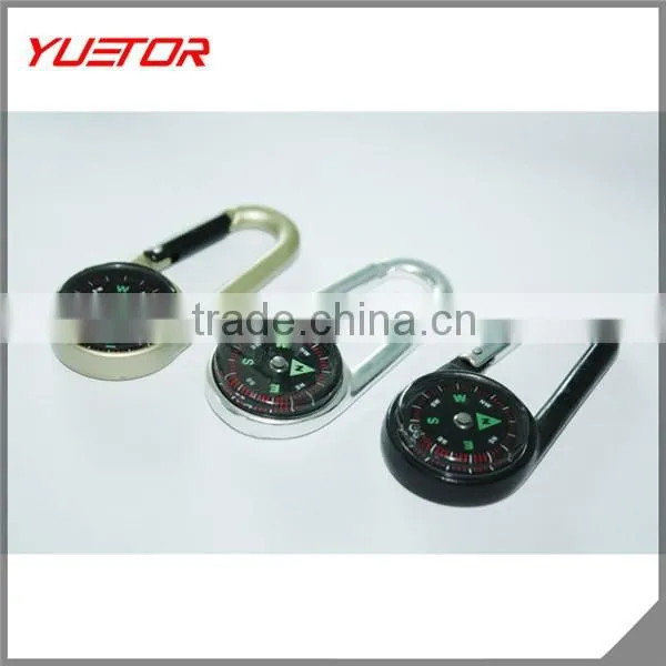 Portable Fast Button Outdoor Compass Hang Buckle 33g