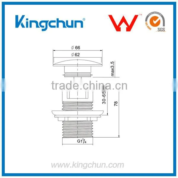 Watermark Umbrella Waste Drainer Bathroom Waste Pop Up Drainer (K80-D) photo-2
