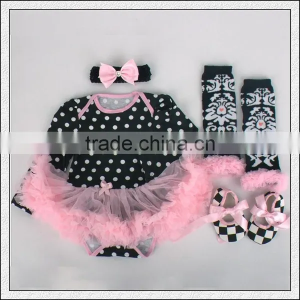 2016 New Style Wholesale Baby Romper 0-12 Month Child Tutu Dress Baby Romper Set photo-2