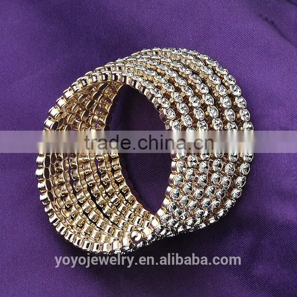 Equisite Crystal Bangle 14g Gold Mood Bracelet photo-5
