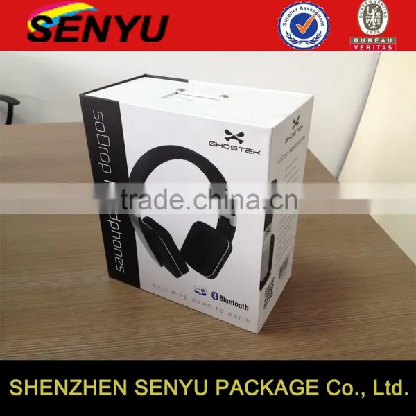Custom Logo Printed Design, High Quality and Fancy Headphone Cardboard Box Packaging Supplier's Choice photo-4