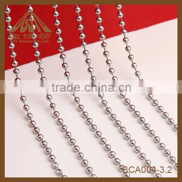 Hot Sales Nickel Plated Silver Color Won't Rust Copper Ball Chain photo-2
