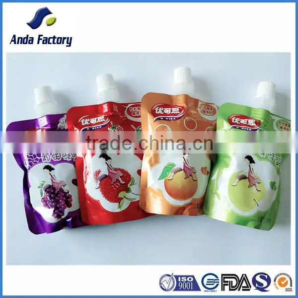 Liquid Stand up Pouch With Spout /plastic Water Bag /fruit Juice Packaging Bag photo-4