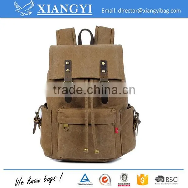 Unisex Leisure Simple Pure Color Canvas Computer Bag Backpack School Backpack Shipping Backpack New Design in 2016 photo-2