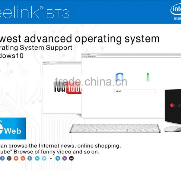 New Beelink BT3 TV BOX MINI PC Intel X5-Z8300 2.4G+5.8G WIFI Bluetooth 64-Bit photo-4