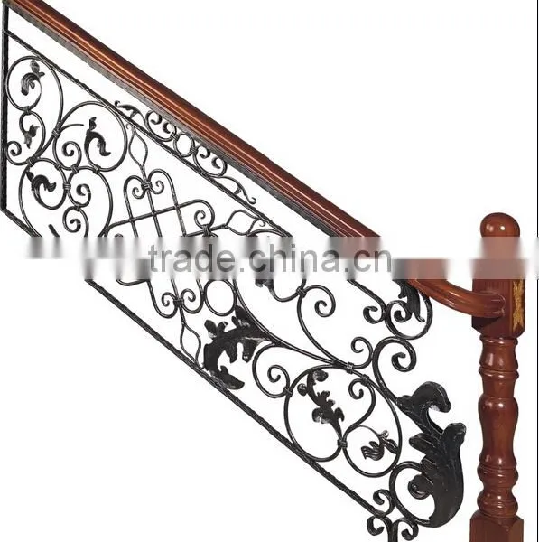 Wrought Iron Stair Railing Panels/metal Staircase/stairway Handrail
