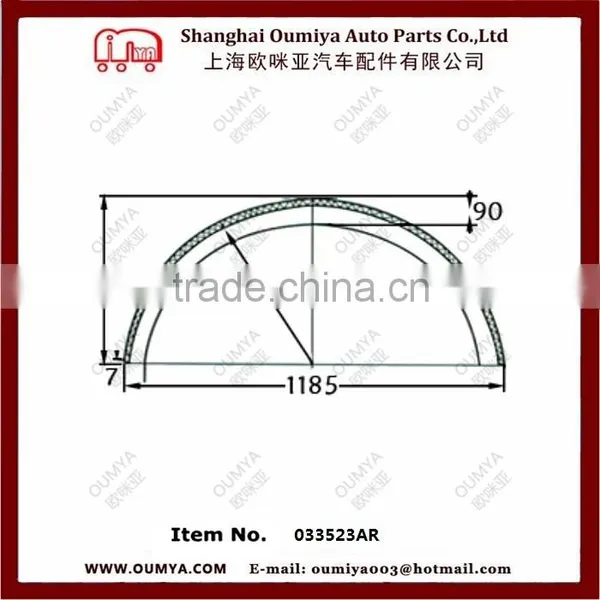 Made in Shanghai Plastic Truck Fender With High Quality 033523AR photo-2