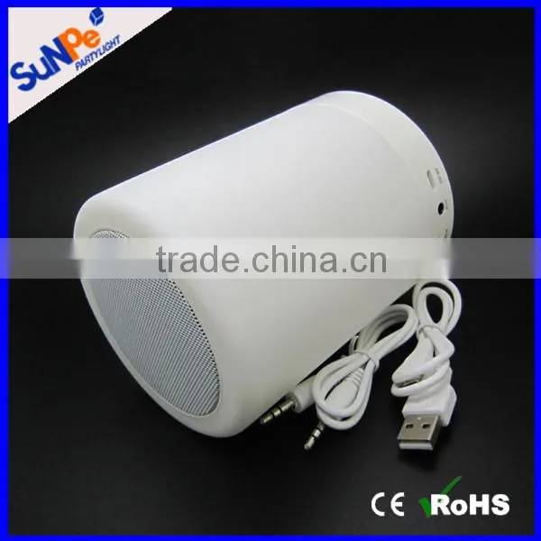 Round/Cylinder 2016 Hot Sale Product RoHs Mini Bluetooth Speaker With Subwoofer and Light photo-5