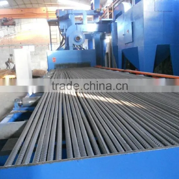 Foundry Rebar Sandblasting Equipment, Steel Rebar Sand Blasting Machine photo-5